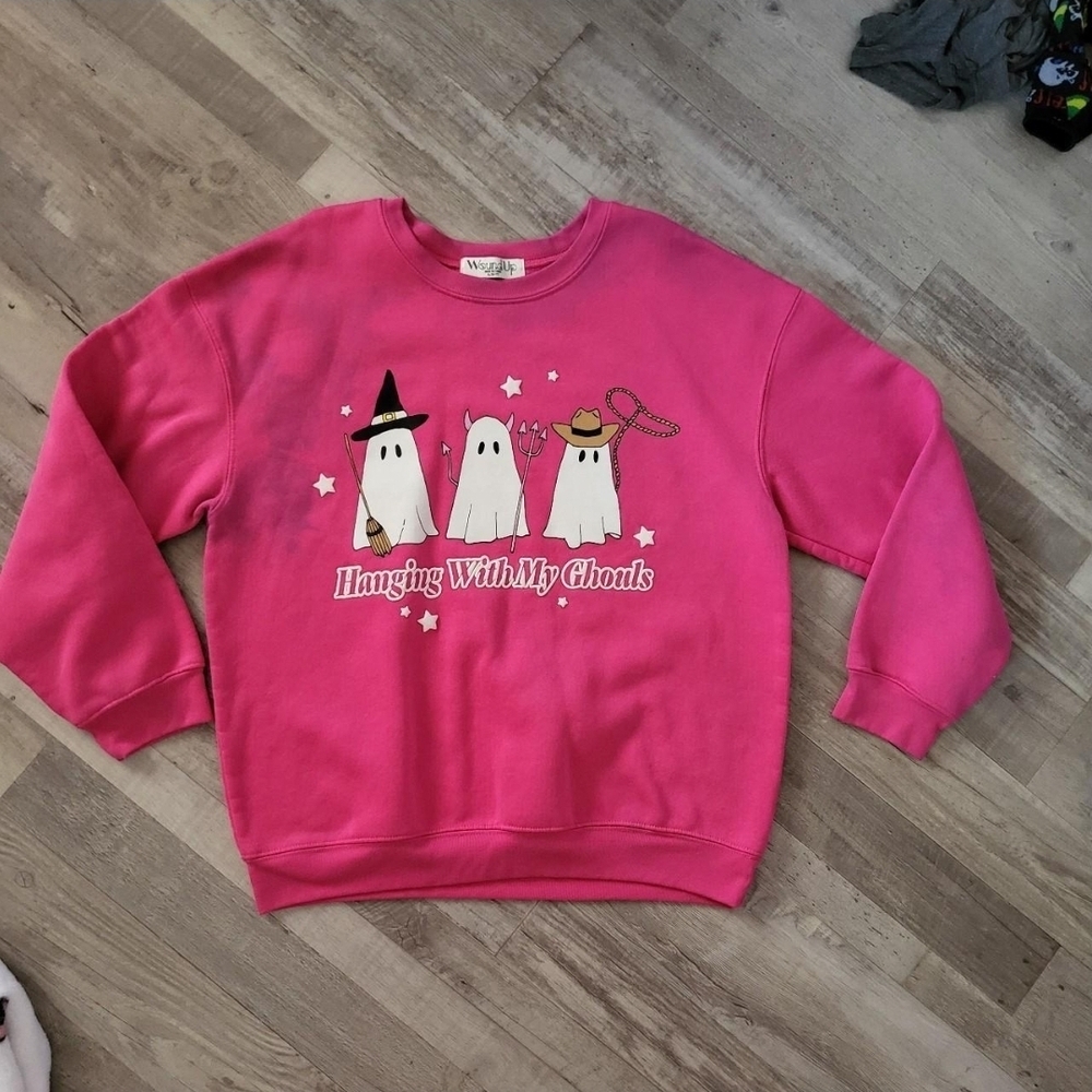 Wound Up Vibrant Pink Sweatshirt